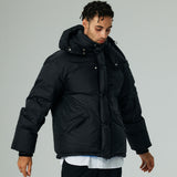 オーバーフィットフードダックダウン/OVERFIT HOOD DUCK DOWN-BLACK
