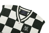 チェッカーボードテリーベスト/CHECKER BOARD TERRY VEST_GREEN