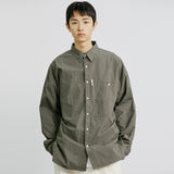 ナイロンユーティリティポケットランドリーシャツ / NYLON UTILITY POCKET LAUNDRY SHIRT CHARCOAL