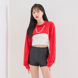 ミッドラインネッククロップTシャツ / (9085) Midline Neck Crop Tee