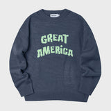 GREAT AMERICA CREW NECK KNIT (CHARCOAL) (6627477979254)