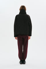 CHERRY QUILTING JACKET + MUFFLER SET [BLACK]