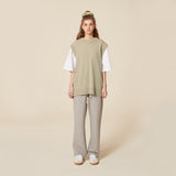 ROUND NECK KNIT VEST_LIGHT KHAKI (6610804211830)