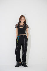レイヤードクロップTシャツ/Layered Crop Tee