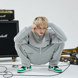 ストレートフィットスウェットパンツ/STRAIGHT-FIT SWEAT PANTS-MELANGE GREY