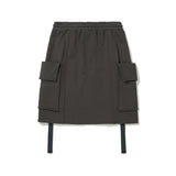 D-Ring Pocket Mini skirt [CHARCOAL] (6618880213110)