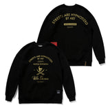 DIVISION CLASSIC OVERSIZED HEAVY SWEAT CREWNECK BLUE / BLACK (4626252202102)