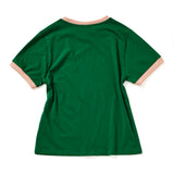 レギュラーフィットツートーンプリントTシャツ / REGULAR FIT TWO TONE PRINT T-SHIRT_GREEN