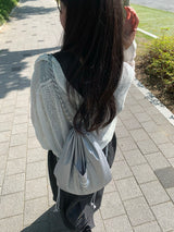 ppocketto silver string bag
