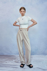 HIDE Pintuck Pants (Beige) (6570993254518)