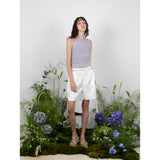 リネンホルターニットトップ / LINEN HALTER KNIT TOP - PURPLE