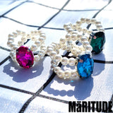 サークルキュービックリング / CIRCLE CUBIC RINGS (3COLOR)
