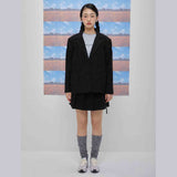 Kairo shirring jacket (black) (6684260270198)