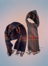 Flat Tartan check muffler 