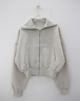 ビッグカーラブラッシジップアップ / Big Kara brushed zip-up (3color)