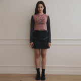 ナイロンファスナーミニスカート /Nylon Zipper mini skirt [2 Color]