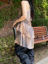 ボヘミアンヒッピーレイヤードドレス / Bohemian hippie layered dress