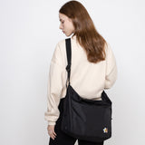 フラワーベアエンブロイダリークロスカーブメッセンジャーバッグ / Flower Bear Embroidery Cross Curved Messenger Bag