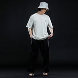 ワンタックワイドフィットパンツ/ONE TUCK WIDE FIT PANTS-BLACK
