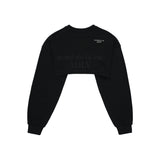 CIRCLE NEW SYMBOL LOGO BOLERO SWEAT SHIRT BLACK