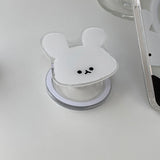 [Smart]ブラックビッグモチラビットMagsafeフォーンケース スマホグリップセット