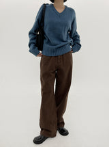 RajVネックニット/Raj V-neck Knit (6color)