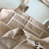 レタリングエコバッグ(ミルクココア)/Lettering eco bag (Milk cocoa)