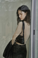ドレープジャージートップス/DRAPE JERSEY TOP_BEIGE