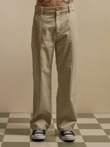 バータックチノパンツ/BAR TACK CHINO PANTS (BEIGE)