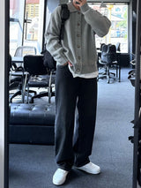 selon daily loosefit kara button cardigan