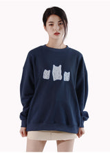 robotjellybear Sweatshirt - navyblue (6636646924406)
