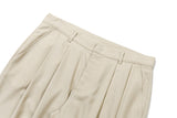 エッセンシャルワイドスラックス/ESSENTIAL WIDE SLACKS_BEIGE