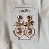 ビンテージローズガーデンイヤリング / Vintage Rose Garden Earring - Heart Version