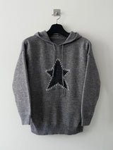 Wishful stitch knit hood