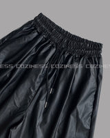 SI レザーバミューダバンディングパンツ / SI Leather Bermuda banding pants