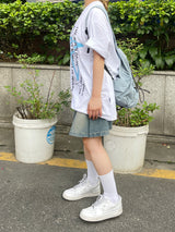 トゥインクルスターレタリング半袖シャツ / Twinkle star lettering short-sleeved shirt