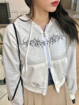 Sender hood zip-up
