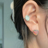 Frost rose earcuff