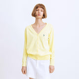 マークカーディガン/RCH mark Cardigan lemon yellow