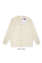 LMNラウンドネックケーブルカーディガン / LMN Round-Neck Cable Cardigan (9 colors)