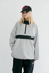 コージーフーデッドアノラックジャケット/BSR2223FWJK084 COZY HOODED ANORAK JACKET GRAY