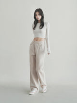 ダイイングワイドパンツ / W104 DYEING WIDE PANTS_BEIGE