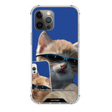 selfie blue cat case