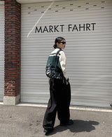 (UNISEX) バギーワイドコットンカーゴパンツ