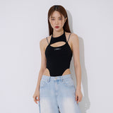 チェーンストラップボディスーツ/TOP(9358) Chain Strap Bodysuit