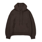 ハンドウォーマーニットフーディー/KANDAI HANDWARMER KNIT HOODIE BROWN