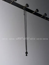 chrome surgical long-necklace