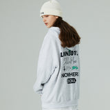 グラフィティプリンティングフードジップアップ/GRAFFITI PRINTING HOOD ZIP-UP-WHITE MELANGE