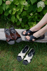 ニークロスストラップサンダル / NIE CROSS STRAP SANDALS_3COLORS
