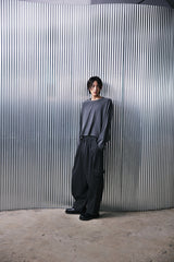 H-T CARGO BALLOON SWEAT PANTS (Charcoal) / カーゴバルーンスウェットパンツ